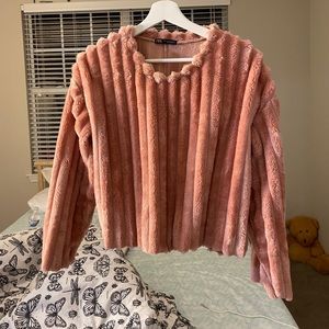 Zara Tea Pink Soft Puffer Sweater 💓